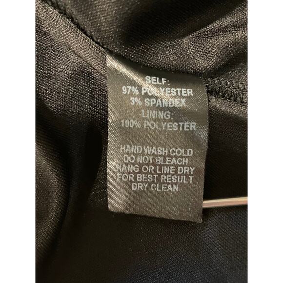 Lulus Little Black Dress Size Small Lined One Shoulder Ruffle V-Neck Flirty Mini - Picture 5 of 8